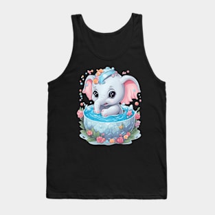 Elephant Drawing Tank Top